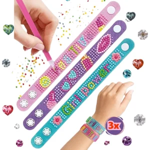 Kit Pulseira Diamante Strass Diy 5d Infantil